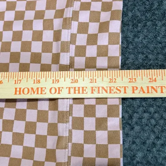 Splits59 Tilda Crewneck Sweater XS Plaid Pink Orange Checkered Loungewear NWT - Picture 6 of 8